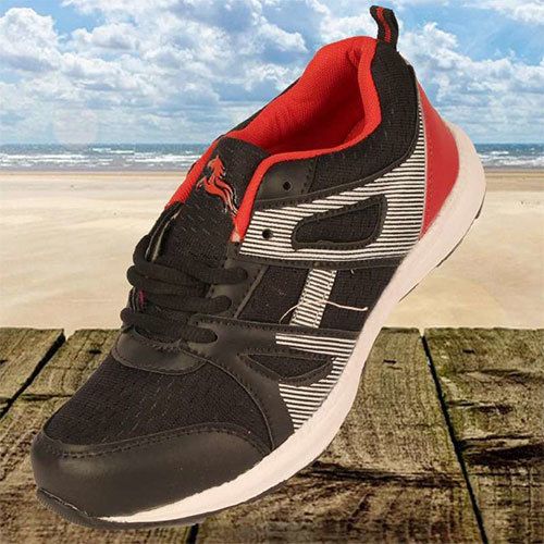 Black Red Sports Shoes