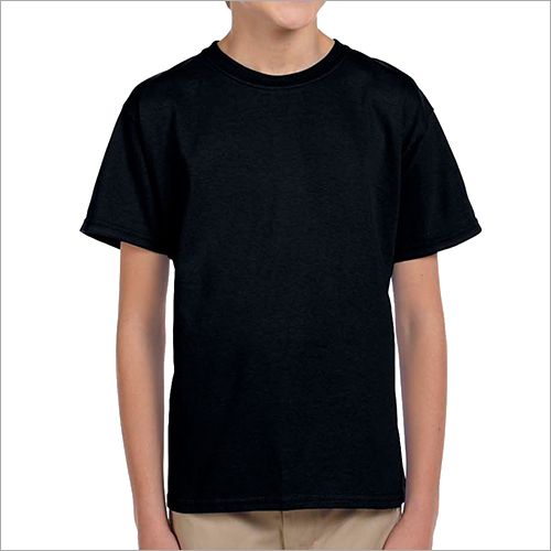 Black Round Neck T-Shirt